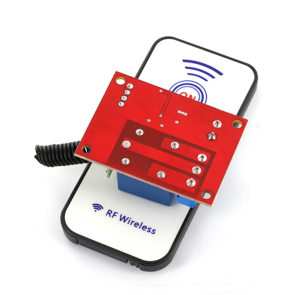 12V One Channel 433MHZ RF Wireless Relay Board with Remote Control 15-30m