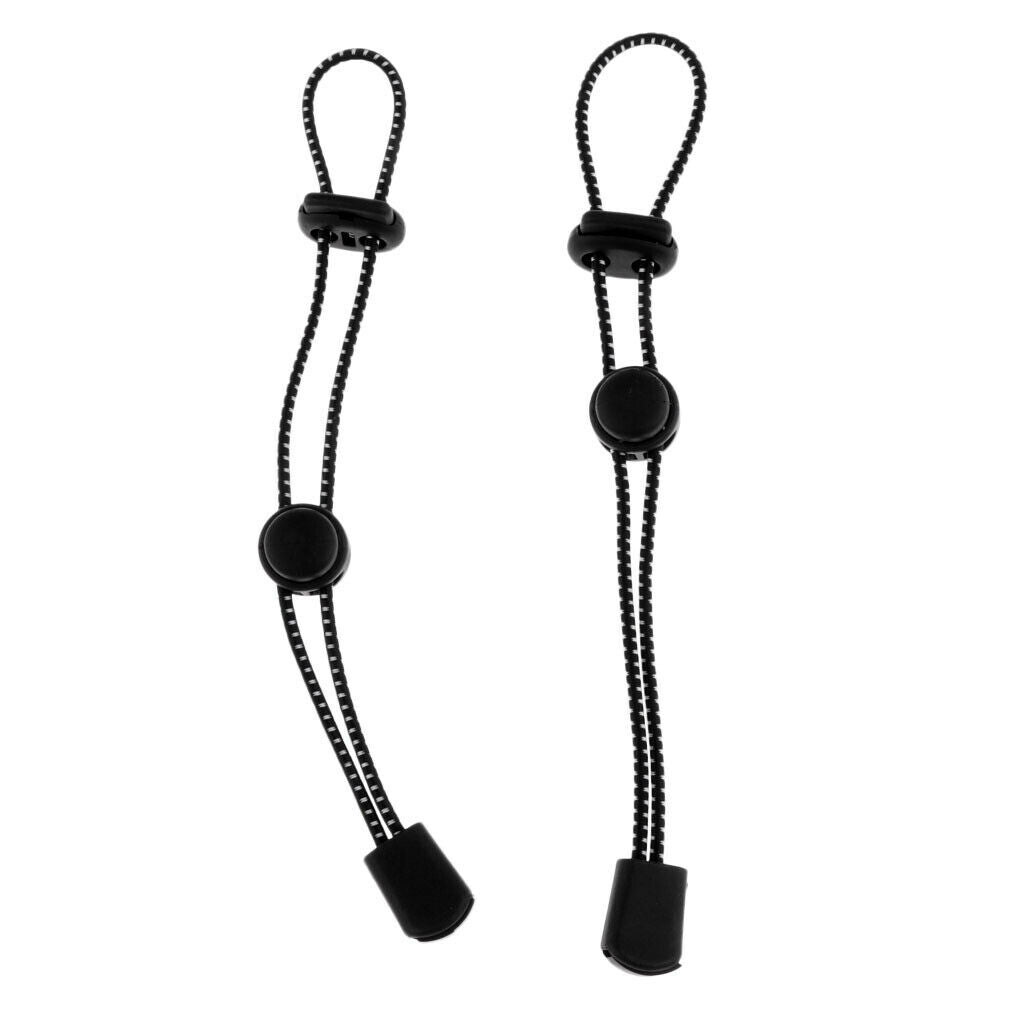 Lots 2 Black Hiking Backpack Stick Holder Walking Pole Fixing 7.5inch Sports
