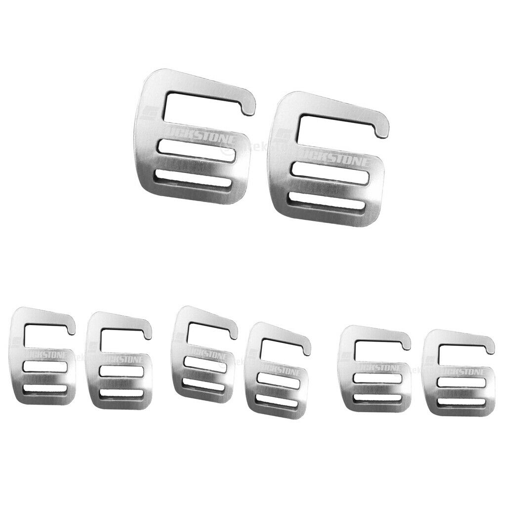 8pcs Molle Backpack Bag Hanging Metal Hook Buckle for 1" Webbing Strap Clip