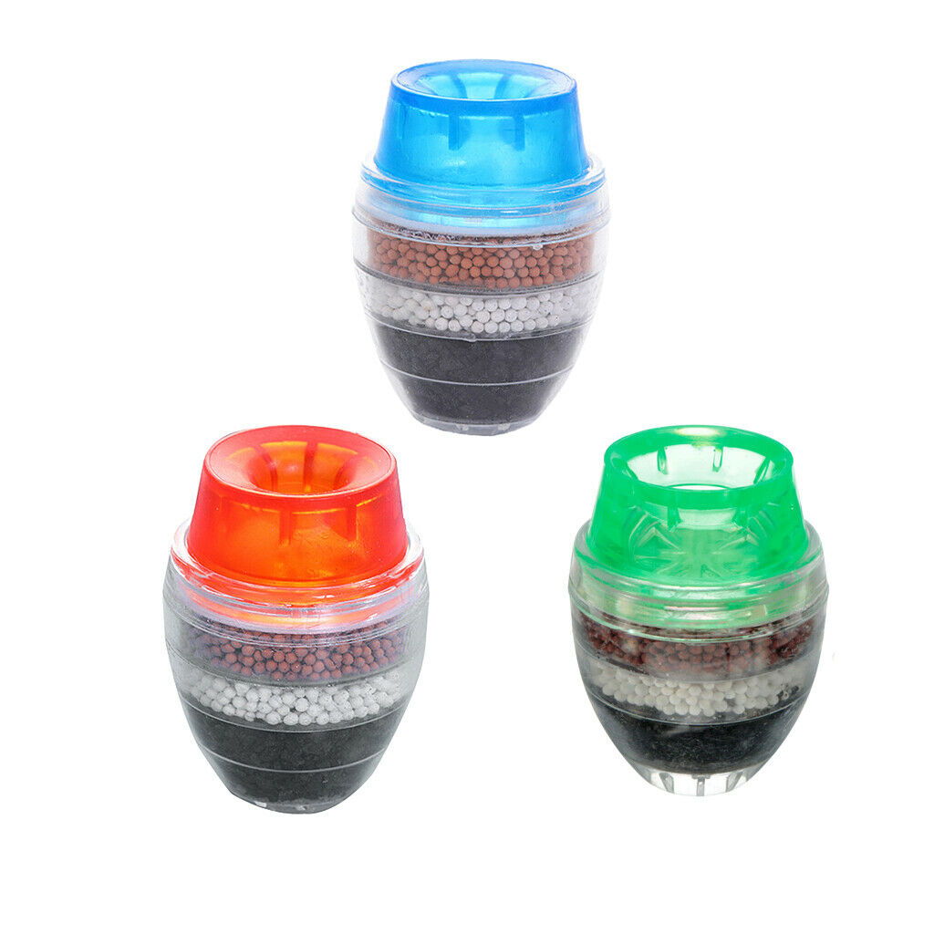3Pcs Mini Bathroom Household Faucet Tap Head Water Filter Water Purifier