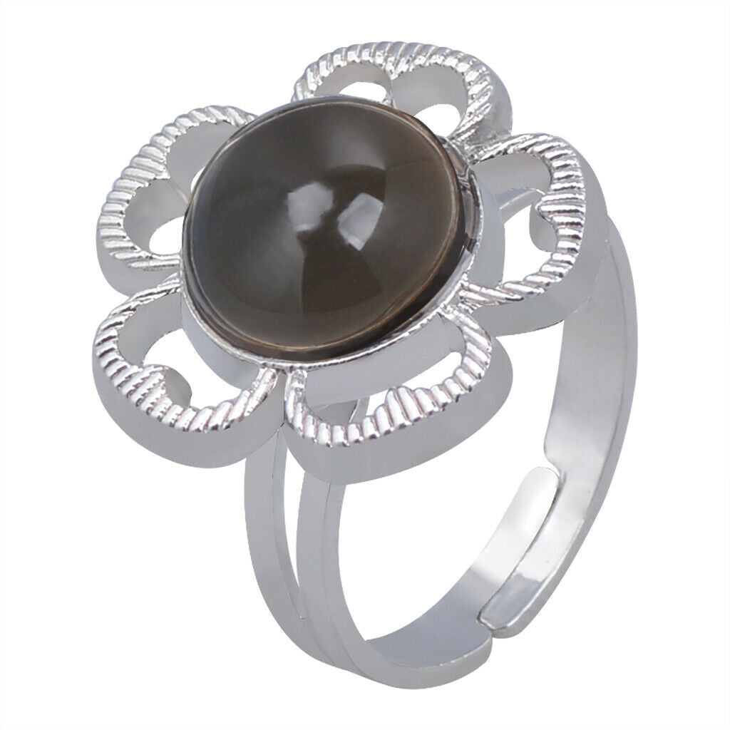 Classic Multi Color Change Ring Crystal Stone Emotion Feeling Mood Ring