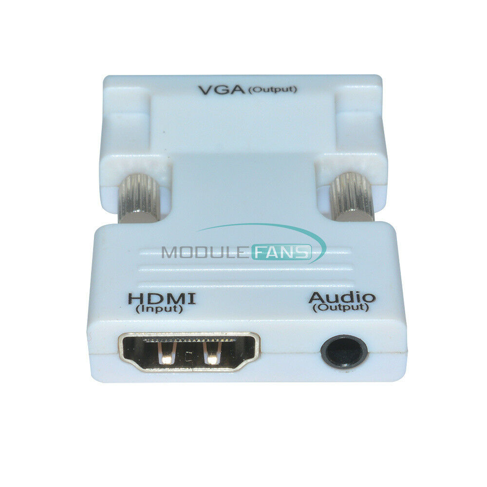 New HDMI Female to VGA Male Converter+Audio Adapter Support 1080P Signal Output