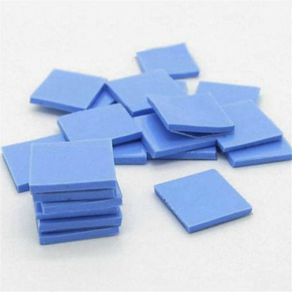 100* Blue 100x100x1mm GPU CPU Cooling Heatsink Silicone Thermal Conductive Pads.