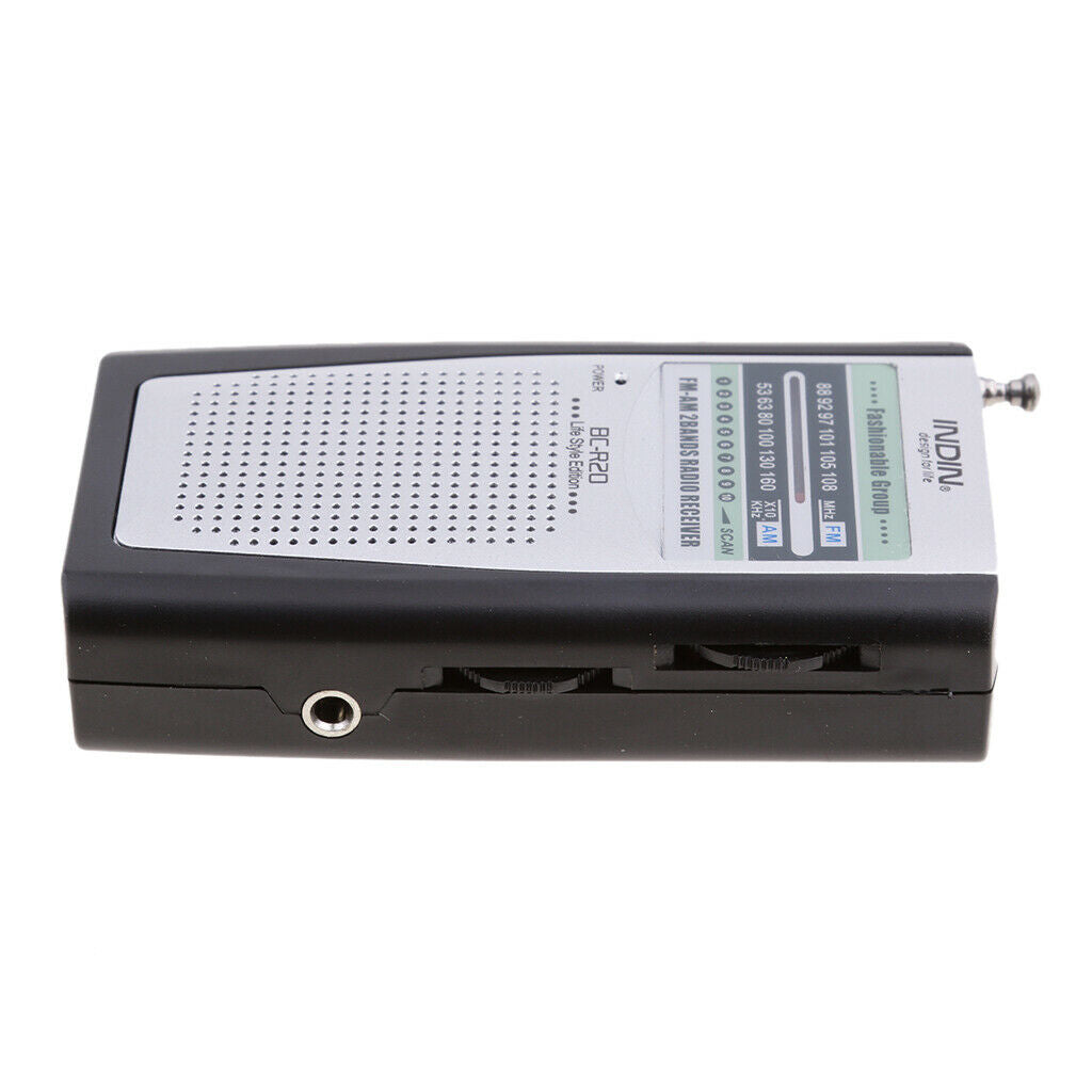 BC-R20 Portable Pocket Mini AM / FM Radio with Speaker and Belt Clip
