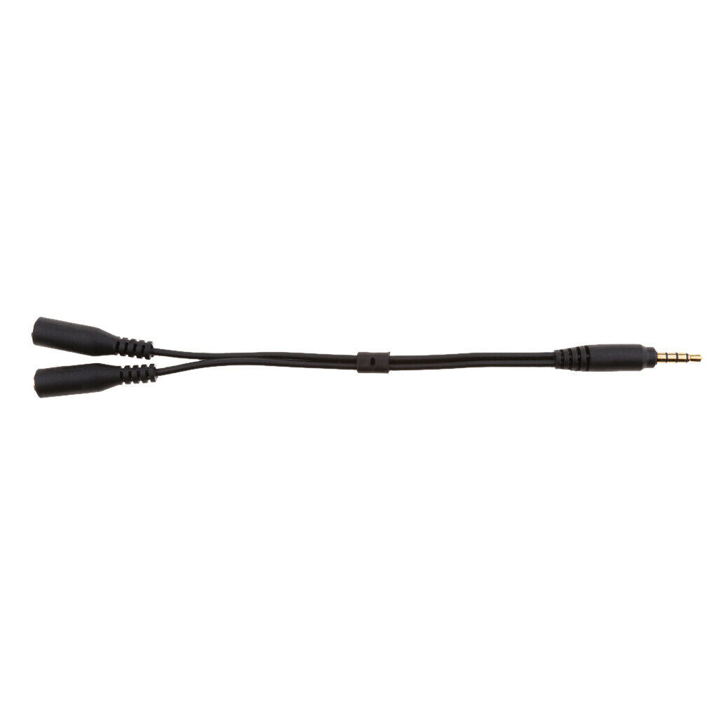 3.5mm Stereo Audio 2 in 1 Adapter Cable Audio Male to Female for PC Headset