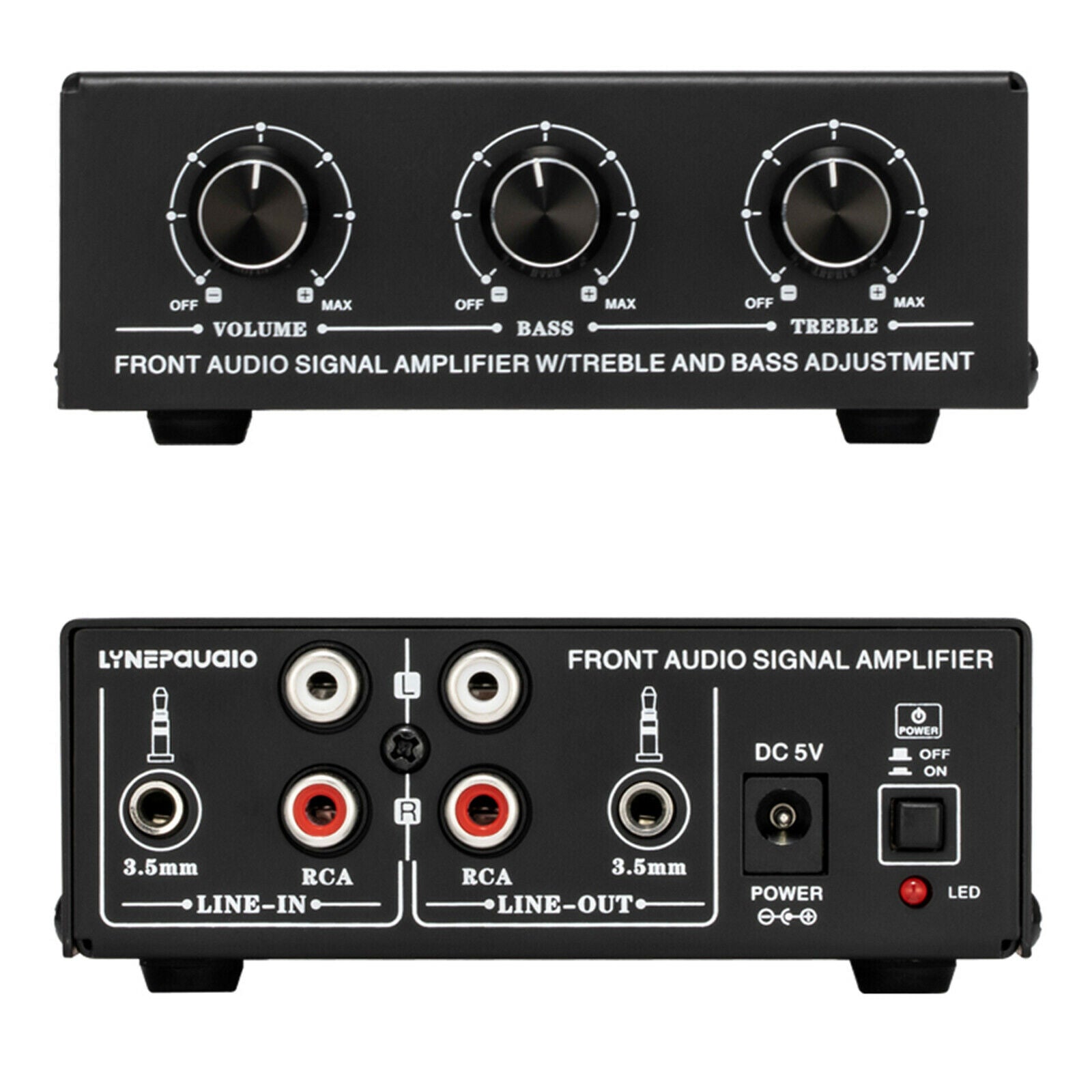 Headphone Speaker Amplifier Booster Low Bass Adjustment For Sound Mixer