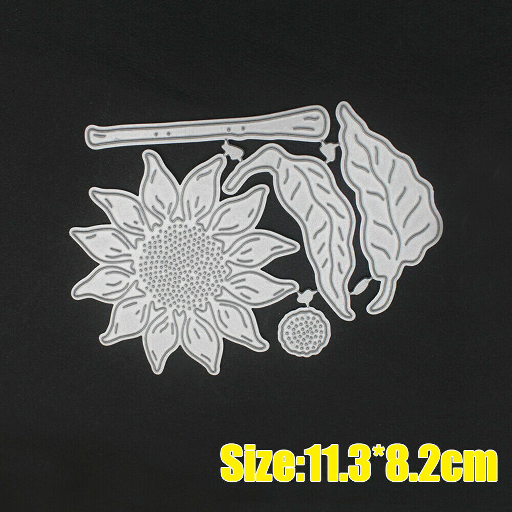 Sunflower Metal Cutting Dies Stencil DIY Scrapbooking Album Stamp Paper Card zj