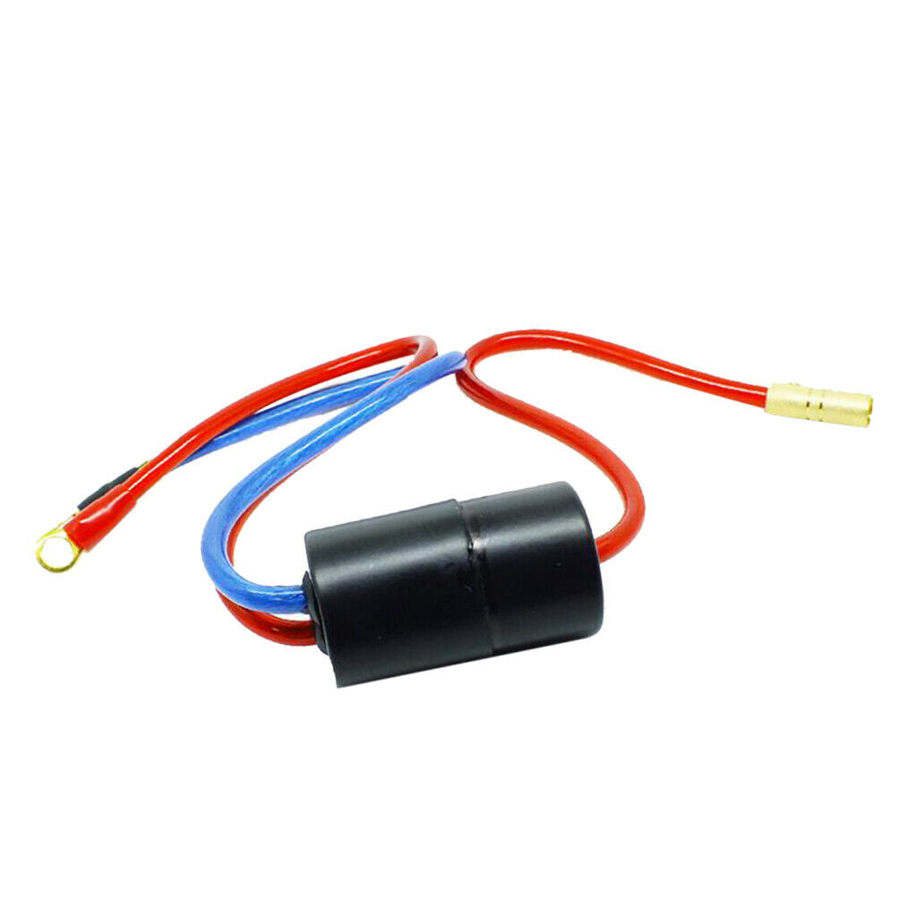 For 40 Amp Car Audio Engine Noise Filter Amplifier Install, Black