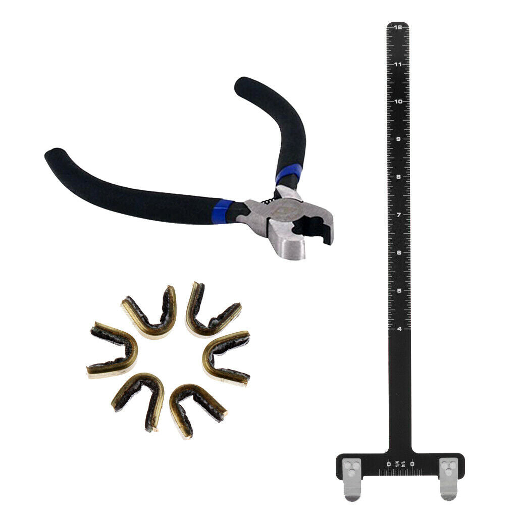 6 pcs Archery Bow String Nocking Point + 1 pcs Pliers + 1 pcs Bow Square