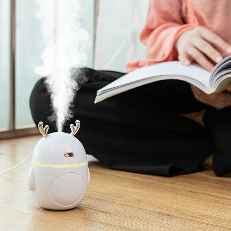Lovely Deer Air Humidifier USB Ultrasonic Cool Mist Maker Fogger LED Light MinD2