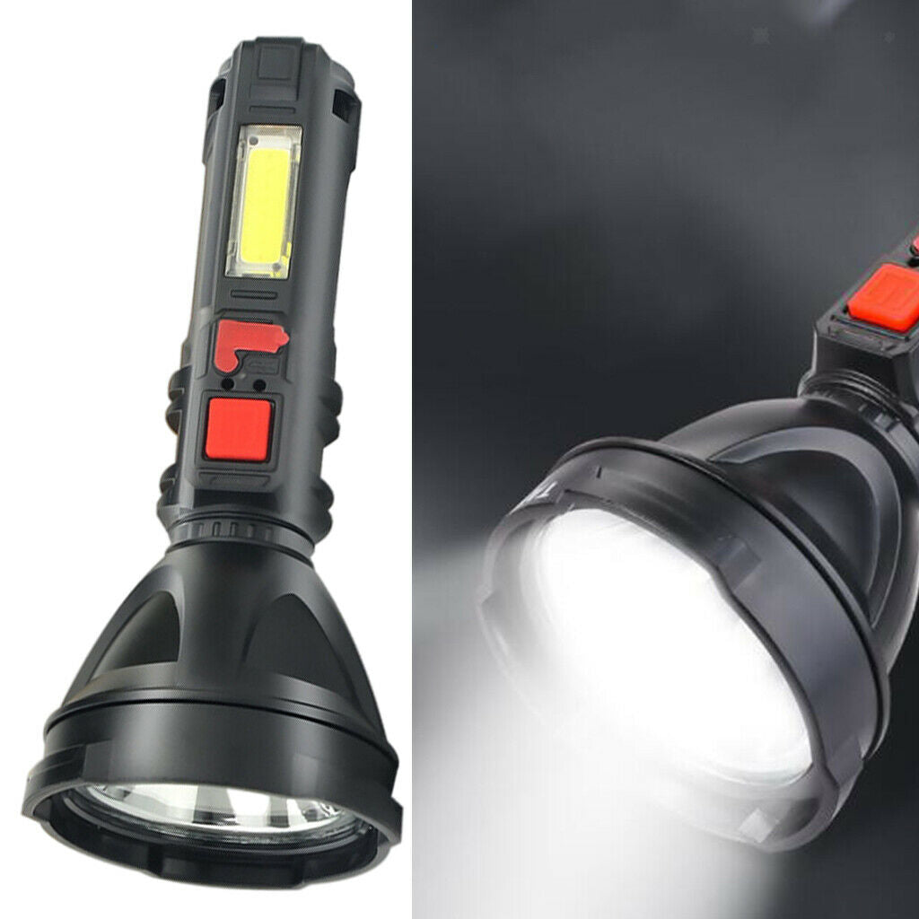 Searchlight Flashlight Rechargeable Torch Handheld Light Outdoor Waterproof