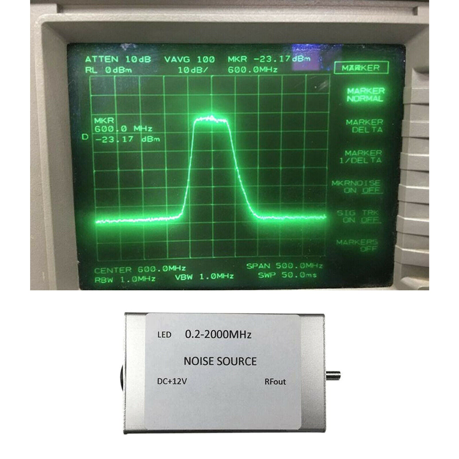 Noise Signal Generator Source DC+12V Spectrum Tracking Source 0.2-2000M