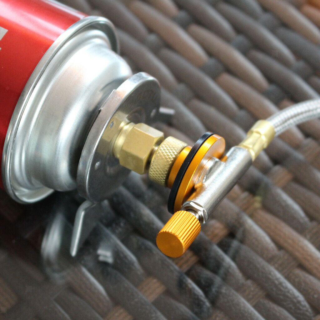 Metal Camping Stove Gas Tank Adapter Gas Bottle Refill Tool For Outdoor Camping,