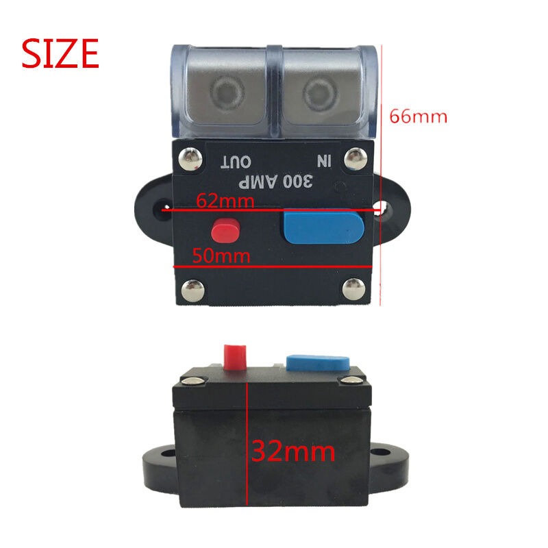 -XN12V Universal 300 AMP 0 2 4 Gauge Auto Car Audio Inline Power Circuit Breaker