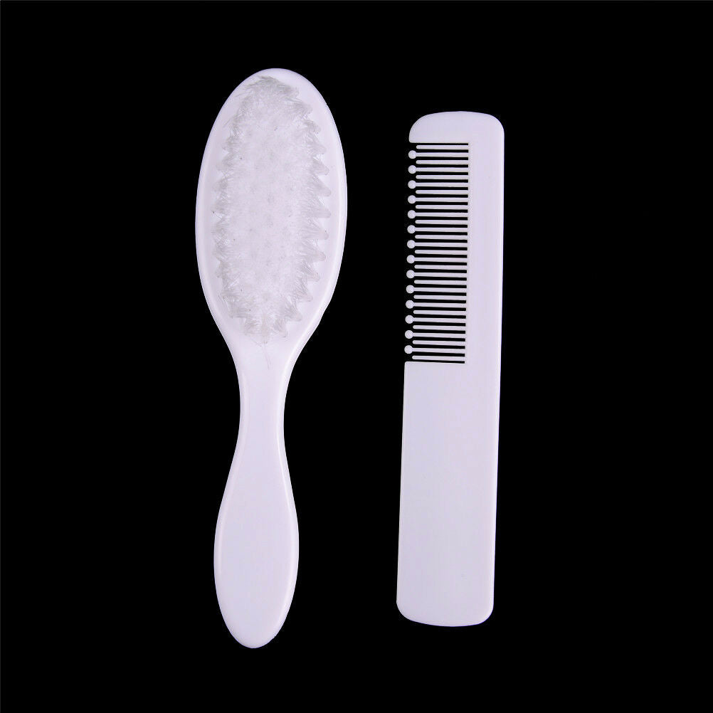 2Pcs/Set Baby Soft Hair Brush ABS Newborn Hair Brush Infant Head Comb bGB Lt