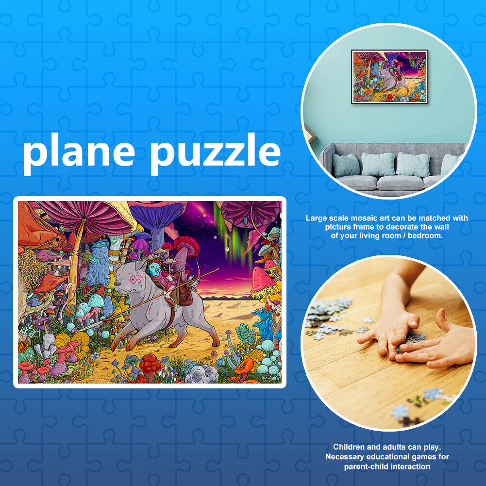 1000 Pieces DIY Monster Knight Puzzle Educational Learning Assembling Toys @