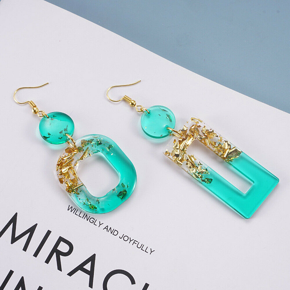 DIY Epoxy Silicone Earring Pendant Jewelry Eardrop Making Casting Mould Craft