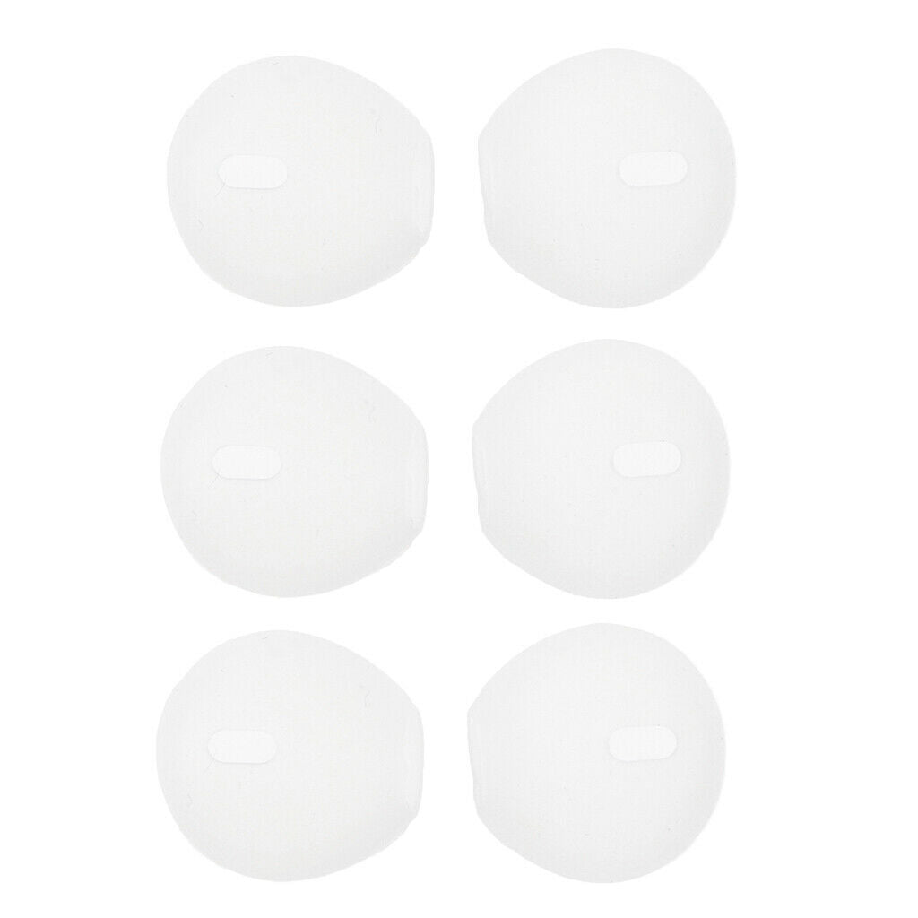 3 Pair Silicone Gel Ear Tips Earbuds Cover for Airpods Gray