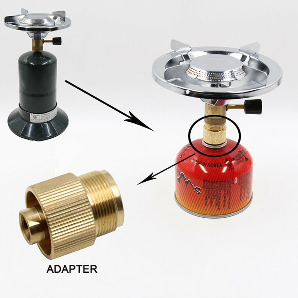 Solid Brass Propane Tank Refill Adapter Connector 1 lb Gas Cylinder Coupler