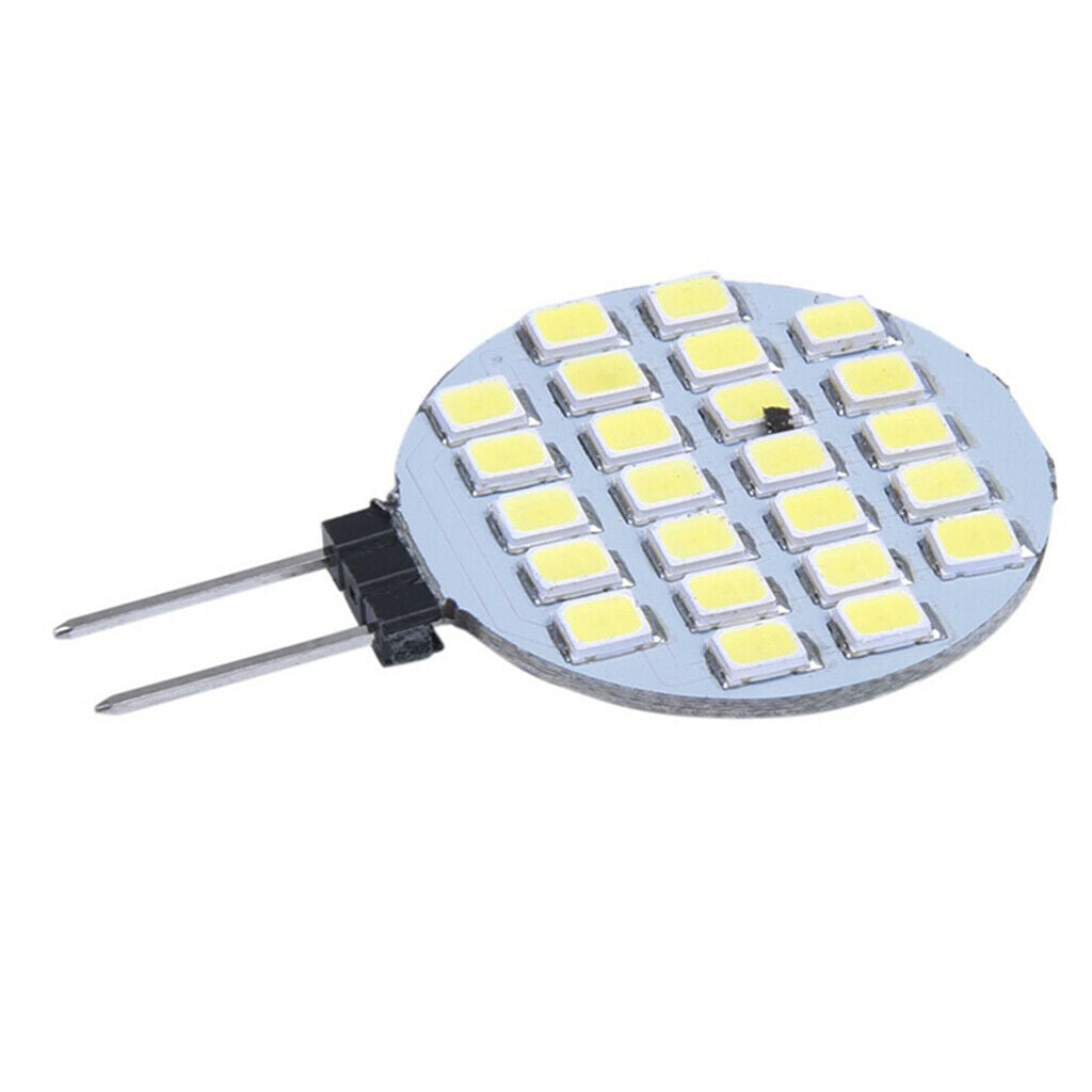 10PCS G4 1210 SMD 24 LED Light Bulb Lamp Bulb White 3000 -3500K DC 12V