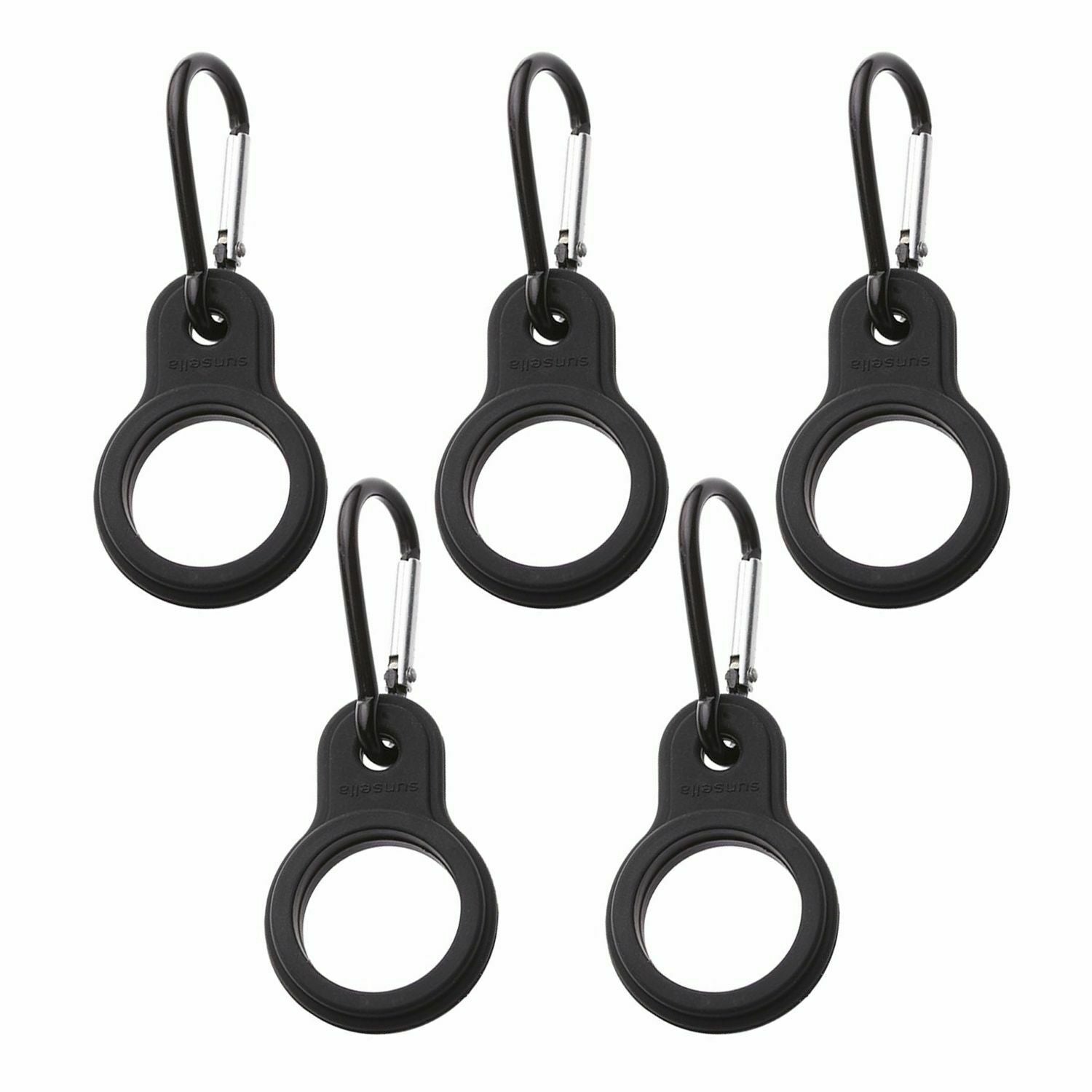 Outdoor Carabiner Water Bottle Holder Sports Kettle Buckle Rubber Buckles Hook