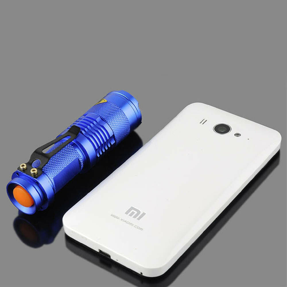 Portable Mini Q5 Zoomable 1200 Lumen LED Flashlight Torch Lamp 9.4cm