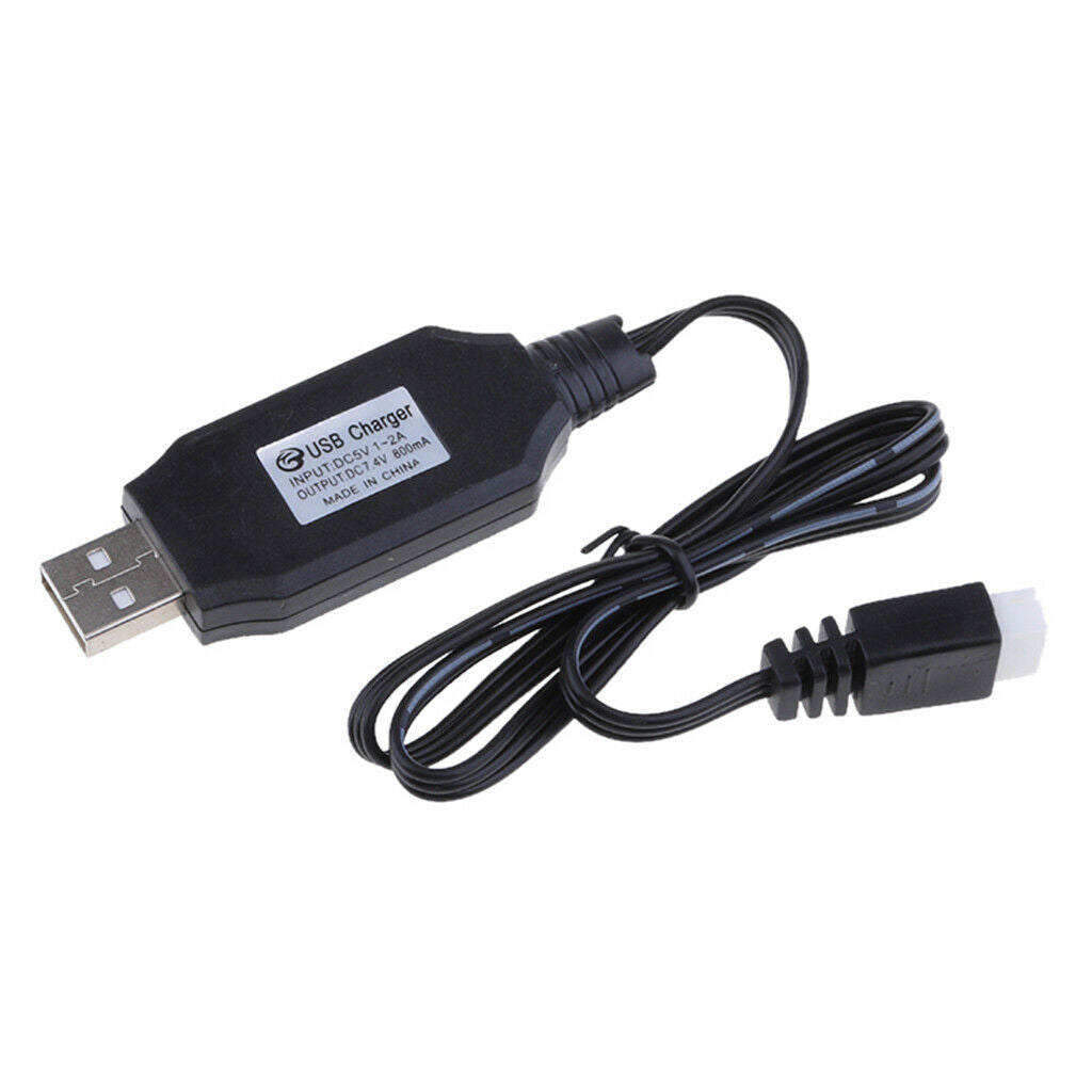 USB Male to Female 7.4V  Cable for RC Car, RC Drone,