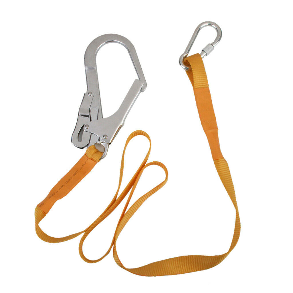 Climbing Rope Suspender Belt with Carabiner Buckle Mountaineering Outdoor Safety
