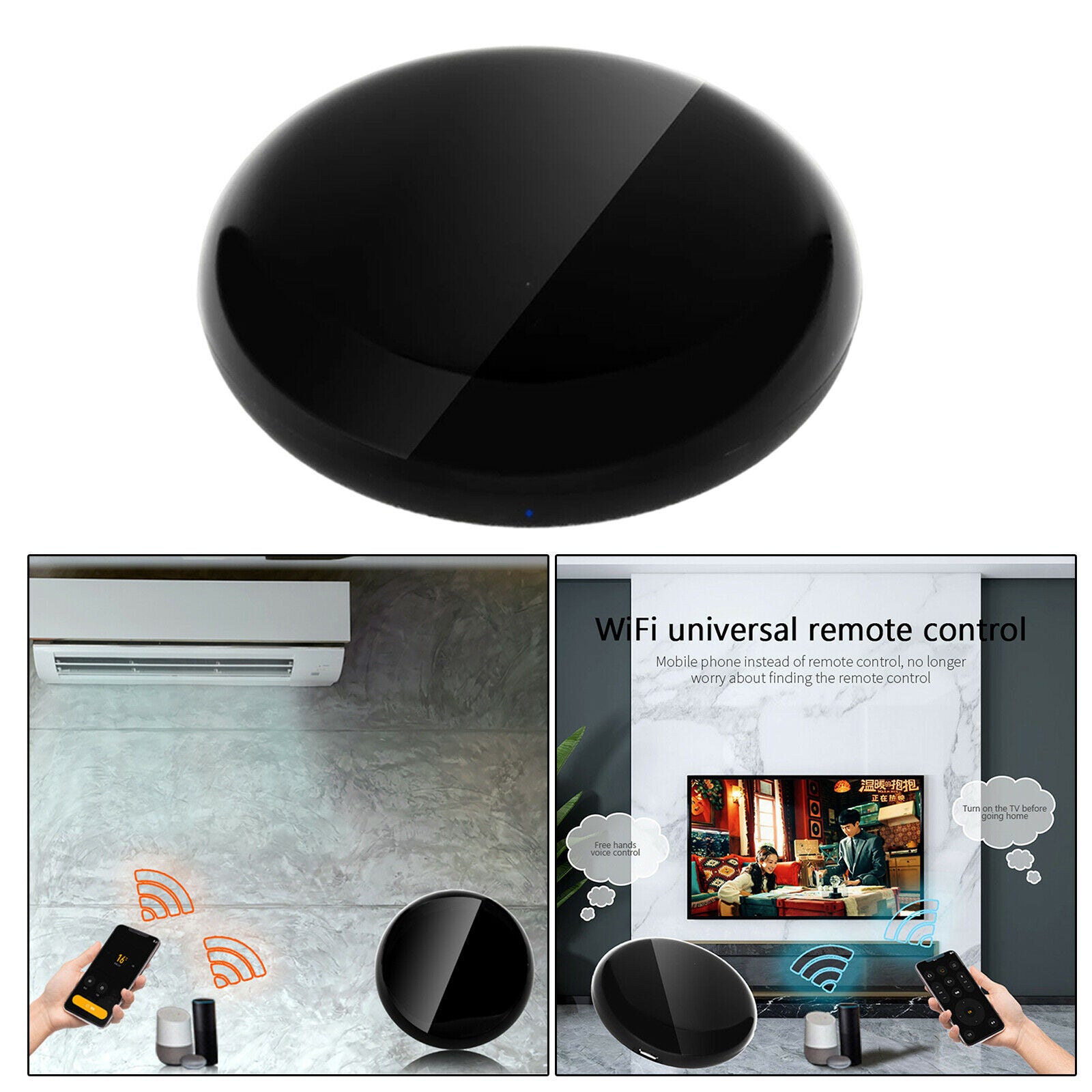 Tuya WiFi Infrared Smart IR Remote Controller Hub Home Control Easy Install