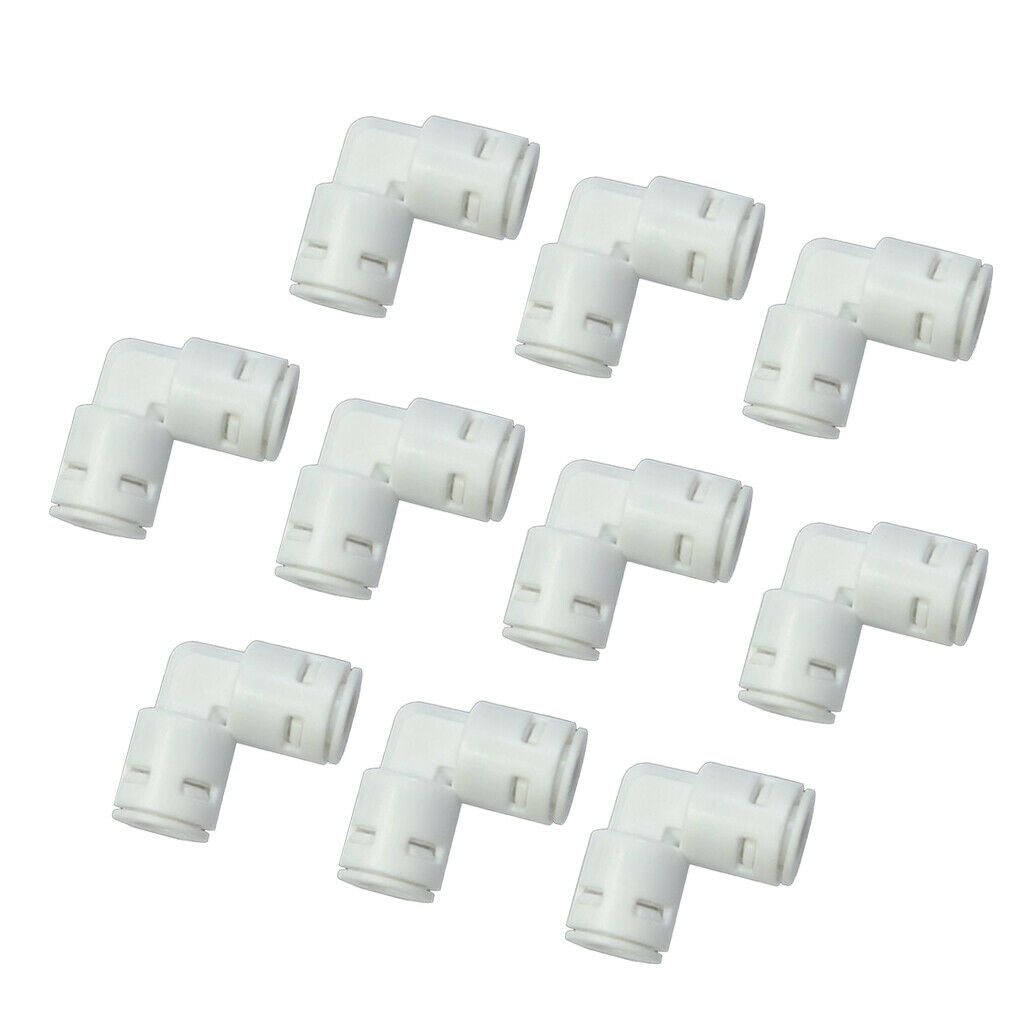 10Pcs 1/4" Ball Valve Inline Quick Connect Fit for RO Water Reverse Osmosis, NEW