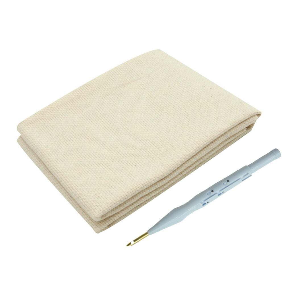 100% Cotton Monk's Cloth Reserve Aida Cloth for Rug Hooking Embroidery Craft