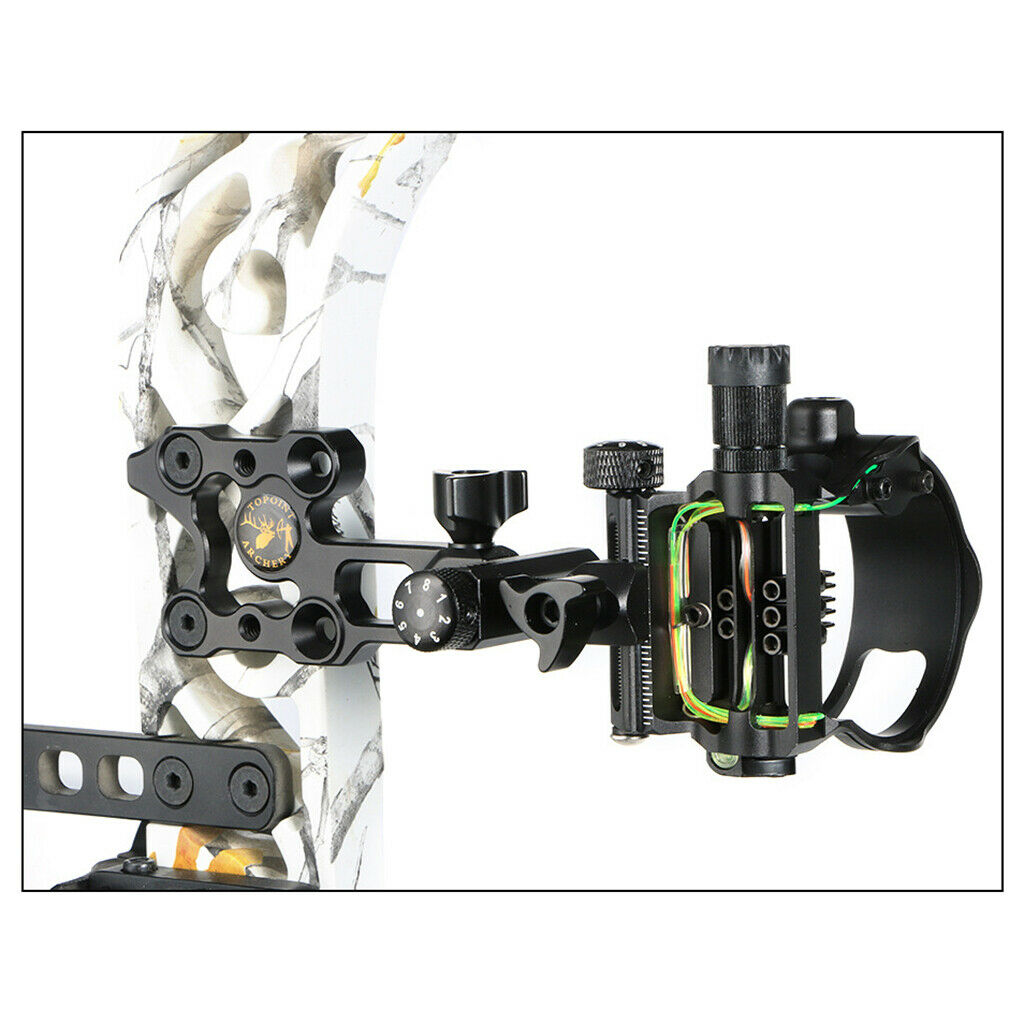 Micro 5 Pin Bow Sight .019" Fiber Compound Bow Sight Archer Accessories