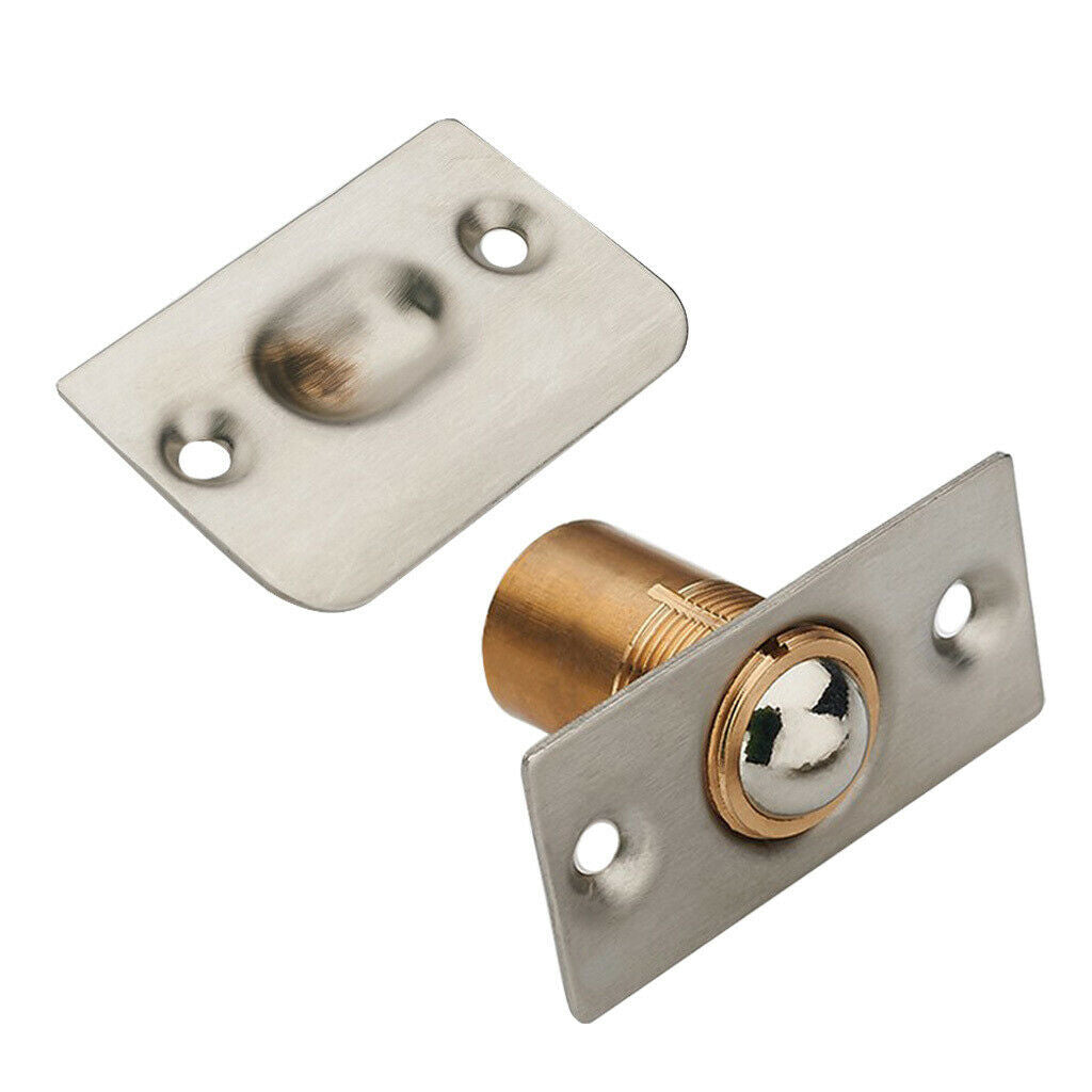 Adjustable Roller Ball Door Spring Catch Lock Indoor Latch Stainless Steel