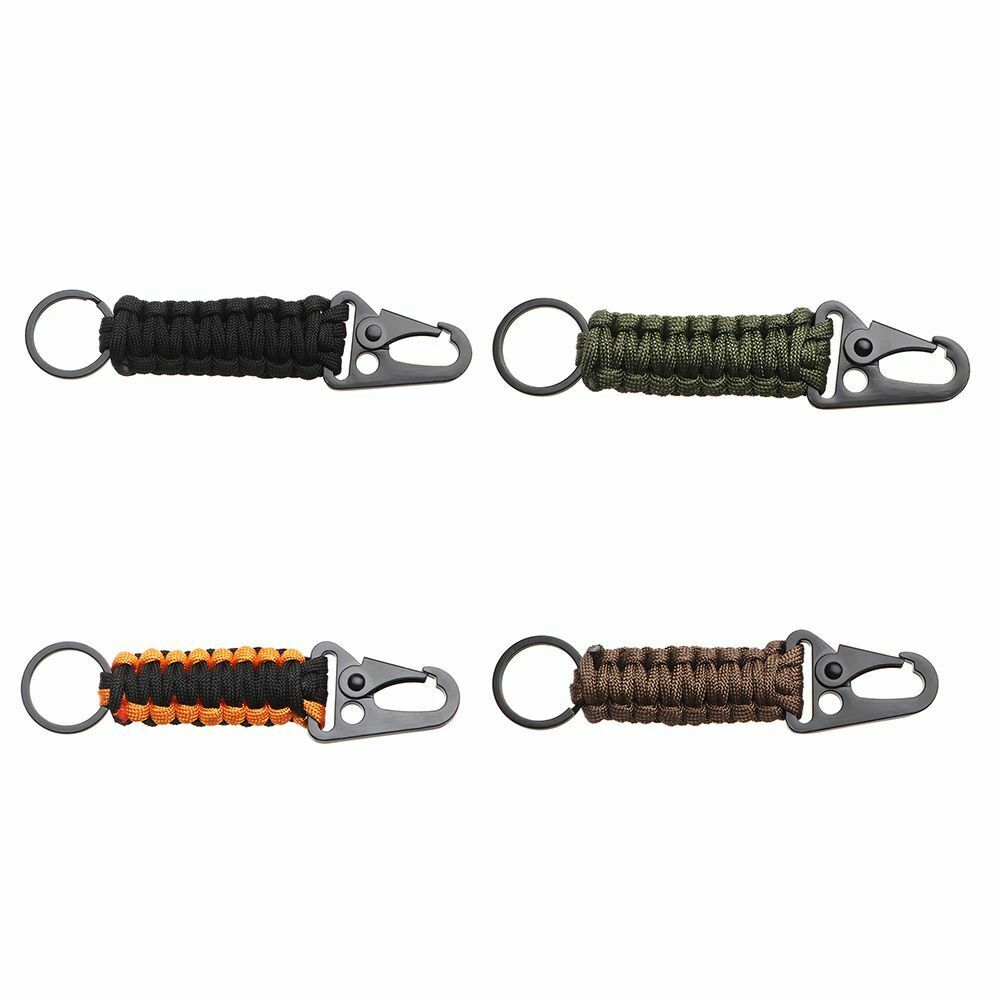 Survival Kit Emergency Knot Rope Keychain Keyring Bottle Opener Key Chain Ring