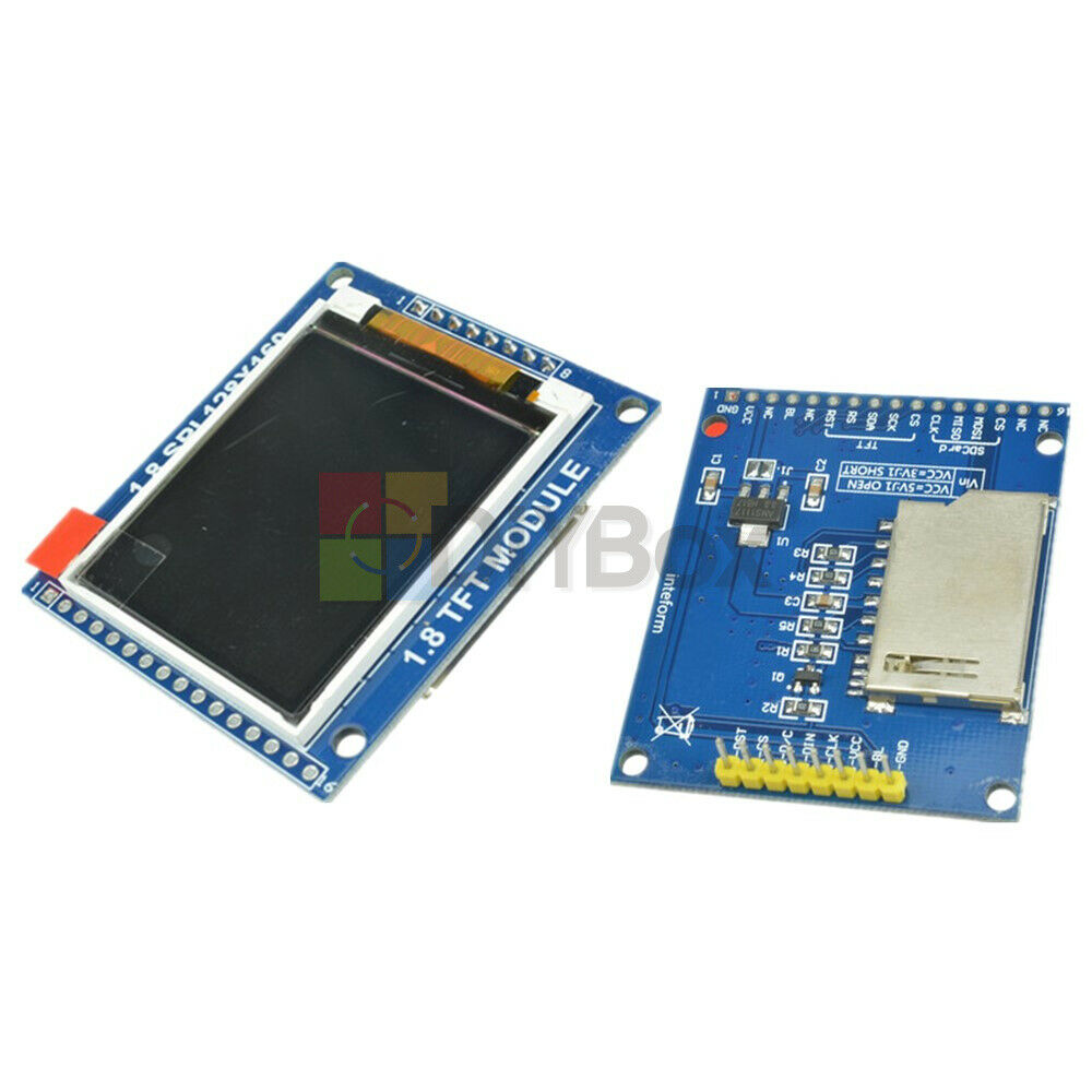 1.8" Serial 128X160 SPI TFT LCD Module Display with PCB Adapter ST7735B IC SD
