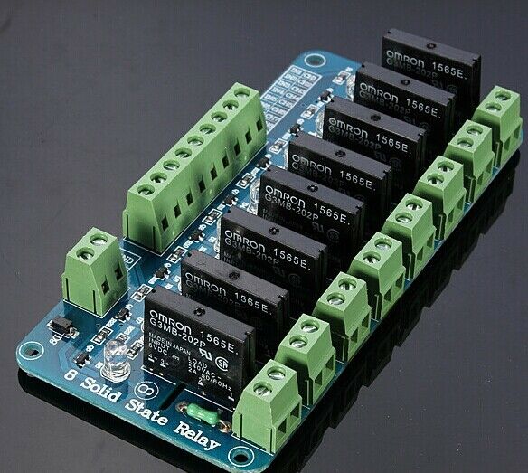 New 8 Channel 5V Solid State Relay Module Board.OMRON SSR for Arduino