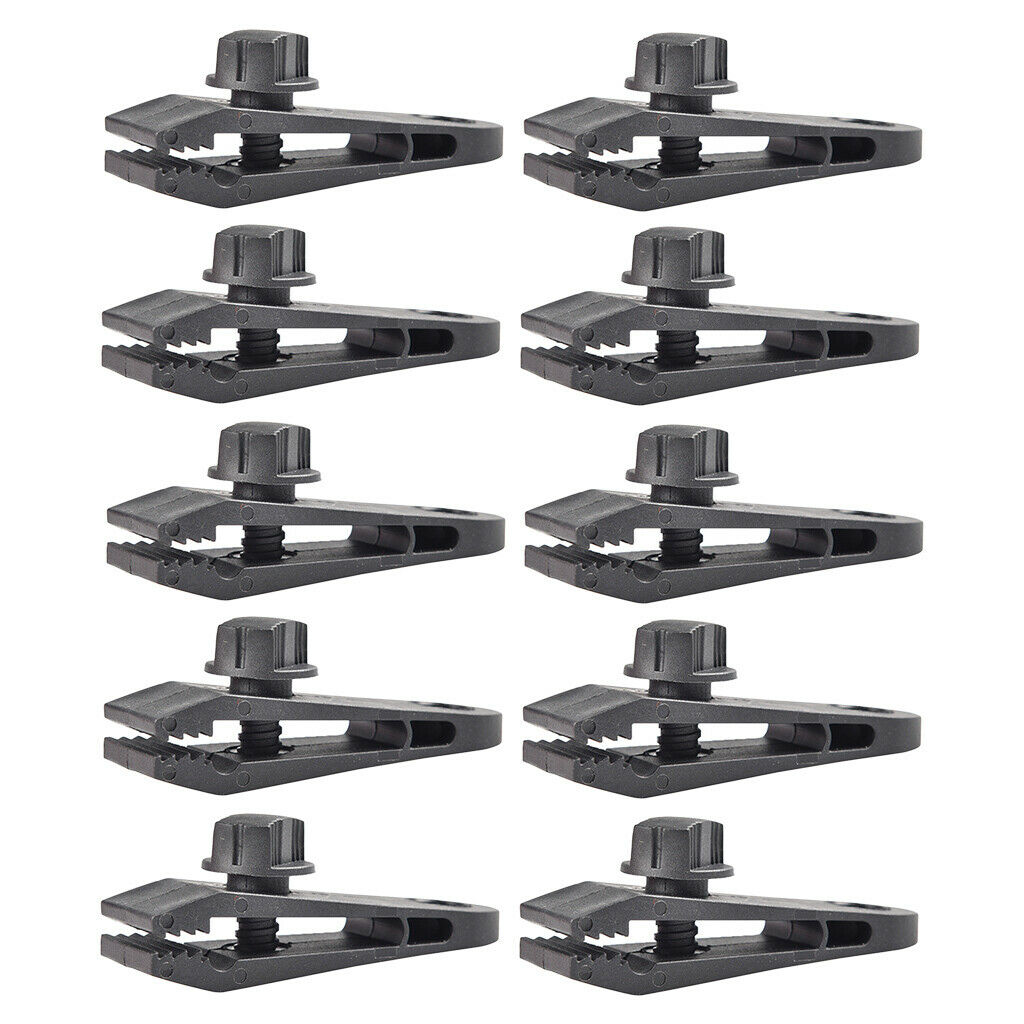 10 lot Tarp Clips for Outdoor Camping Caravan Canopies Swimming Pool Covers