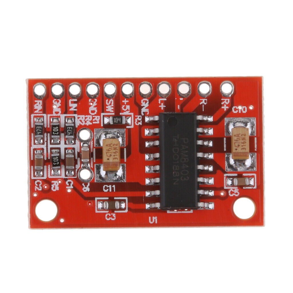 PAM8403 Mini 2x3W Digital Amplifier power Audio Board USB 5V Powered New Red