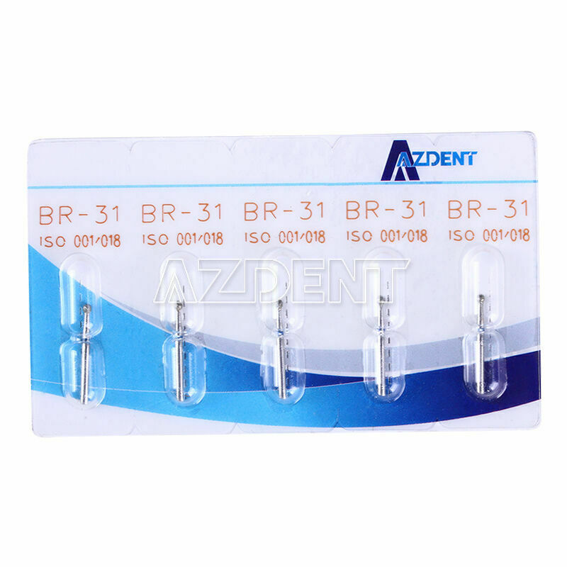 100 X Dental MANI Style Diamond Burs BR-31 Ball Round For High Speed Handpiece