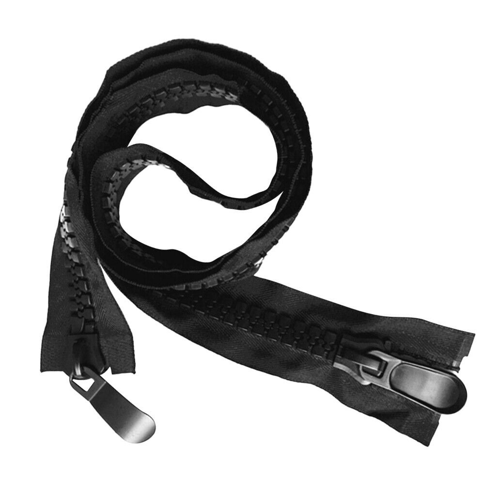 #20 Marine Separating Zipper Bimini Top Boat Canvas Outdoor 42" 106cm Black