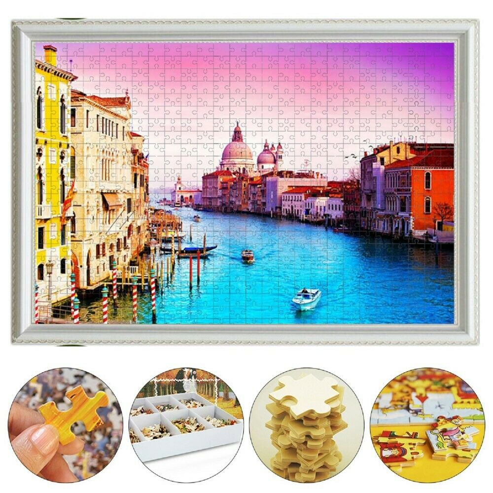 1000 PCS Wooden Jigsaw Decompression Puzzles Game Adults Kids Educational Toys
