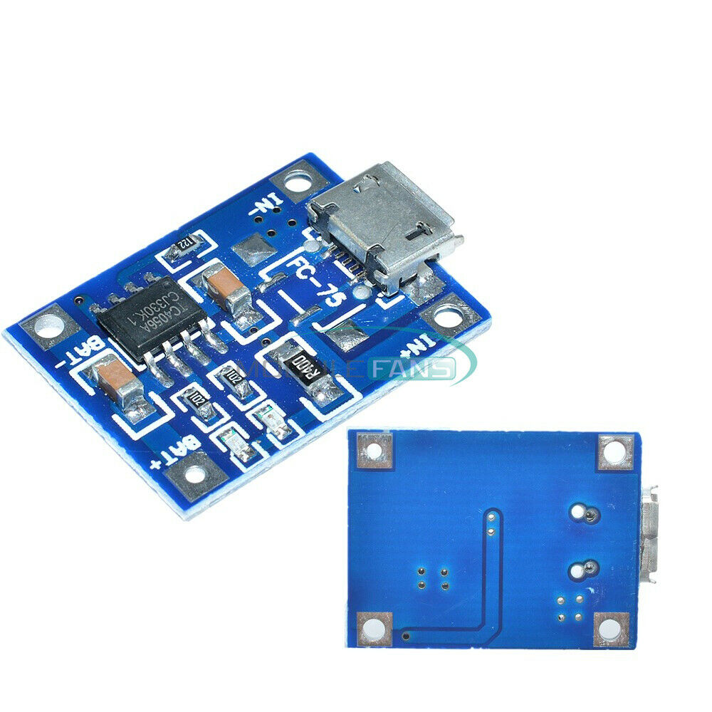2PCS MICRO USB 1A Battery Charging Module TP4056 Precise 4.5V-5V