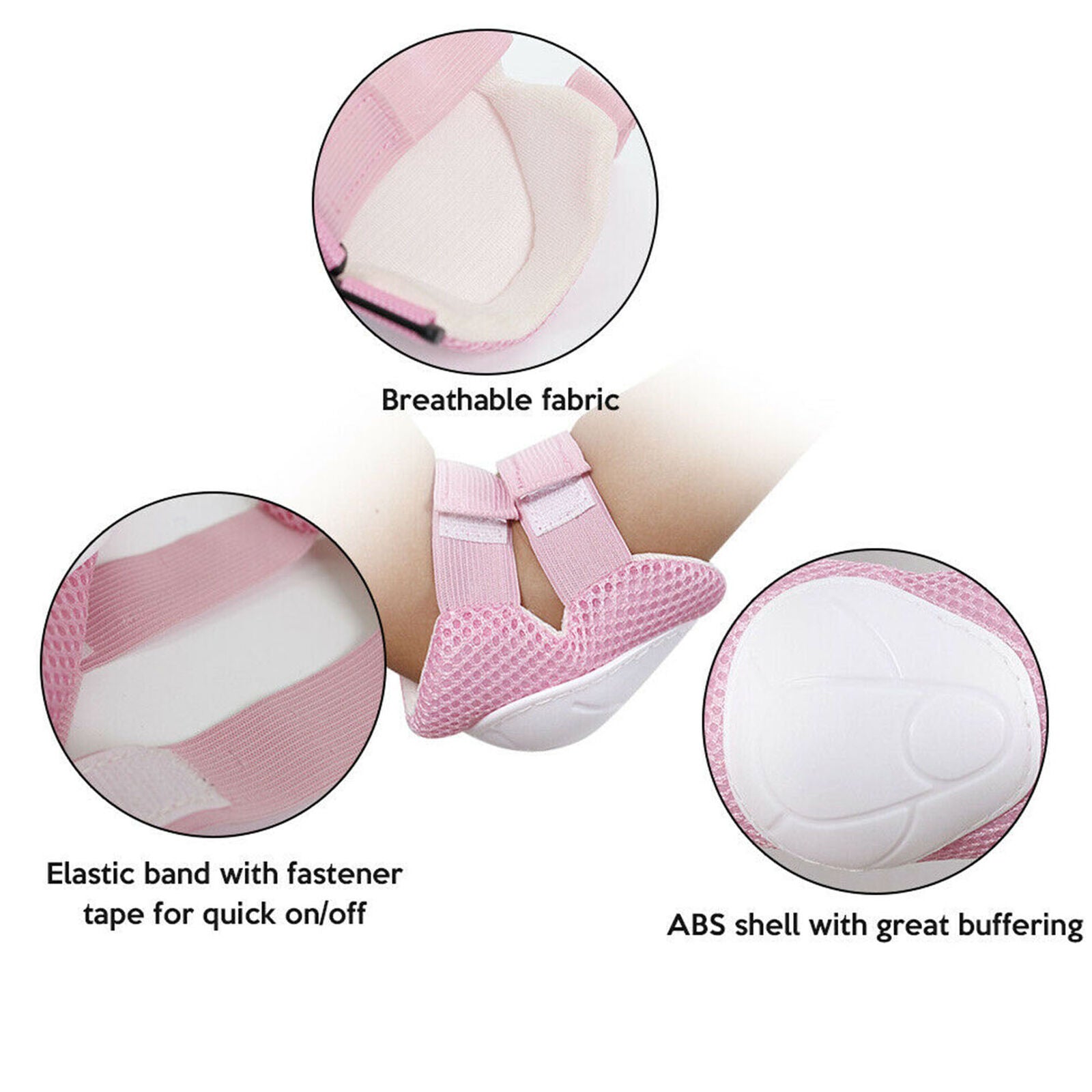 6x Set Kids Wrist Guard Cycling Skateboard Protective Gear Knee Pad Elbow Pads