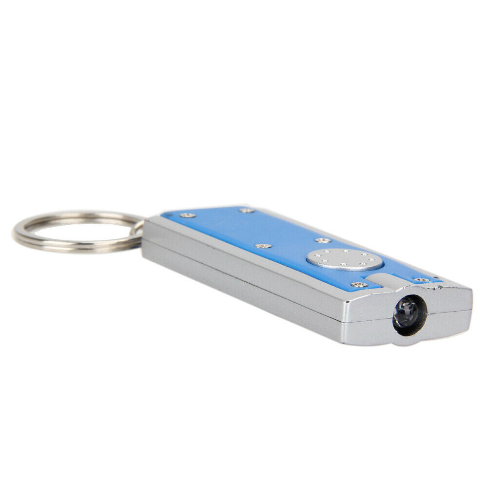 10X Colorful Super Bright Light LED Camping Flashlight Ring Key Chain Lamp Torch