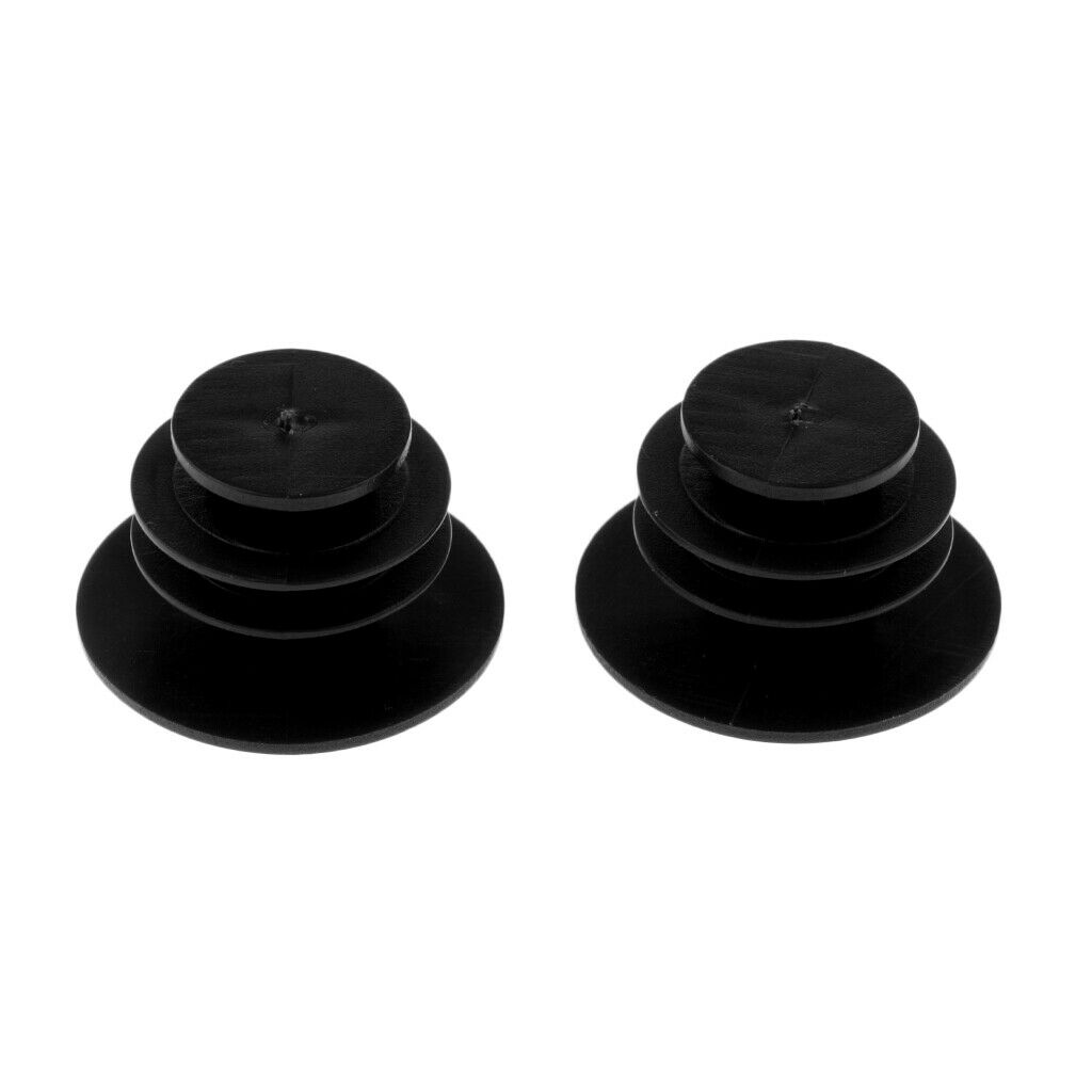 2 Pair Bicycle Handle Bar Plugs, Black & Luminous, Premium PE Grips End Caps