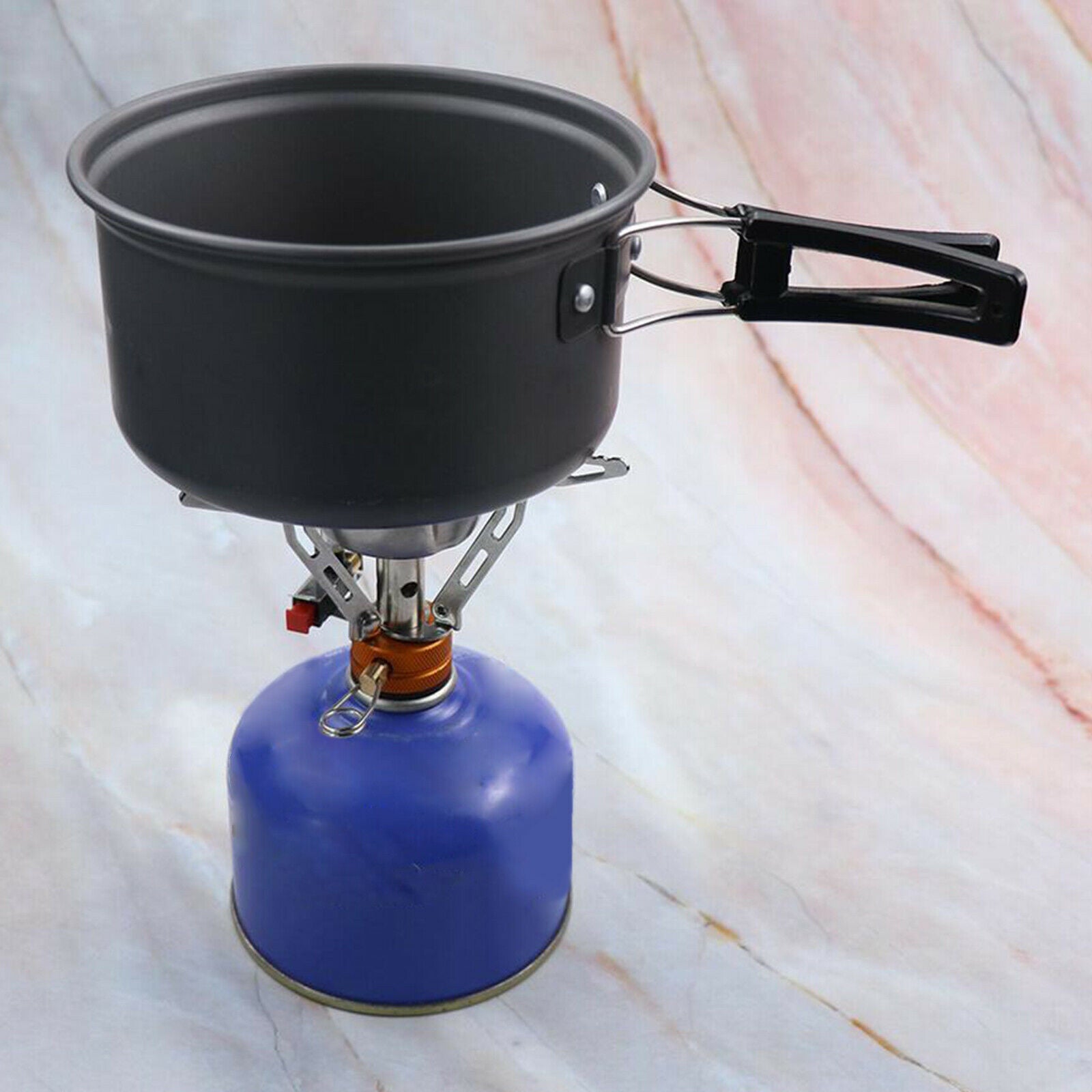 Portable Gas Stove Compact Lightweight Camping Stove Connector Cook Stove