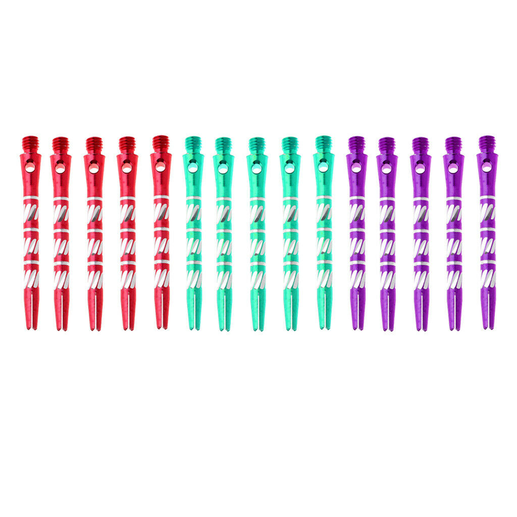 15pcs 50mm Darts Shafts Stem Aluminum Alloy Rod Thread Pole Accessories