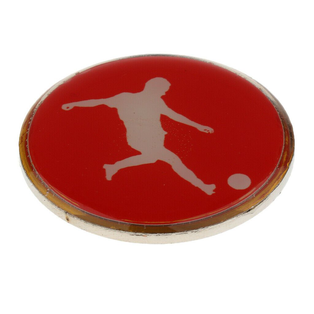 Portable Mini Football Soccer Referee Toss Coin Disc 3.5cm Diameter