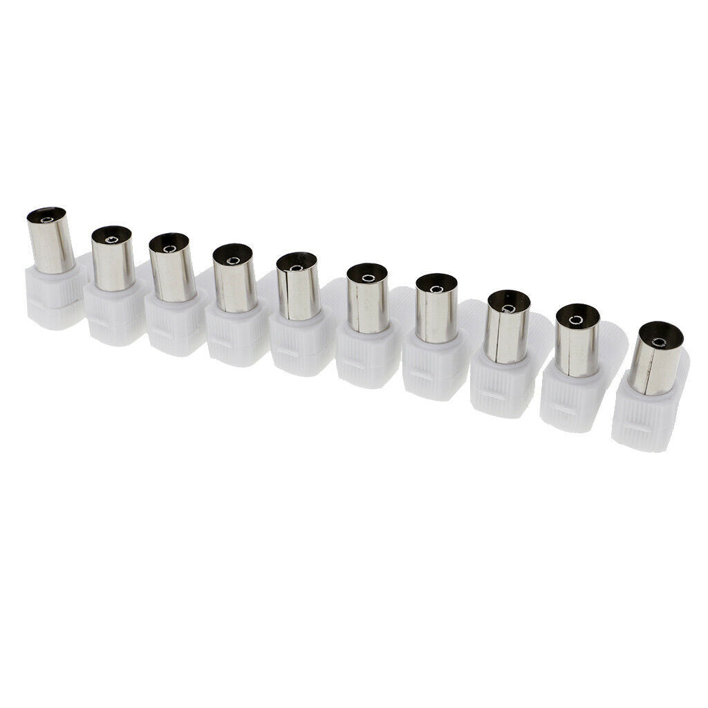 10pcs Right Angle RF Female Connector Plug for Coaxial Cable TV Aerial