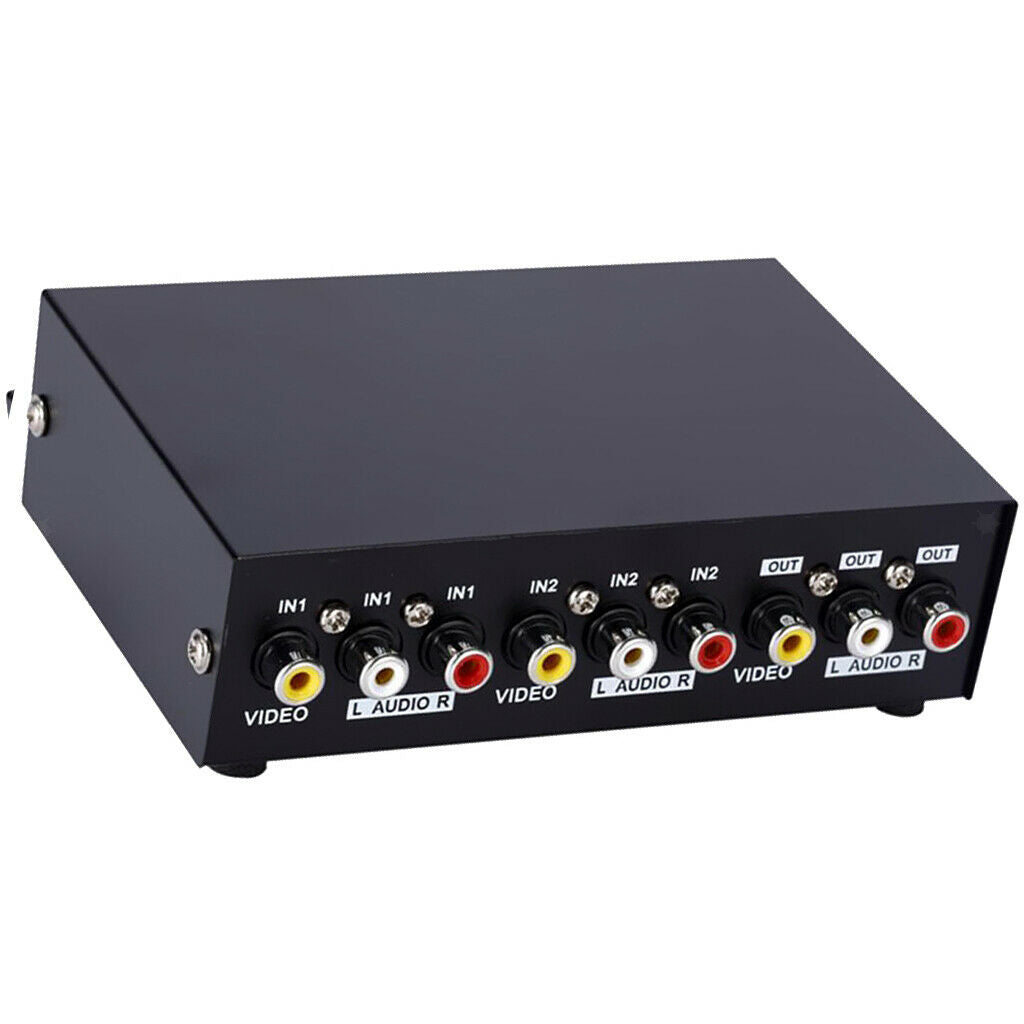 2 way cinch audio video selector switch switch box A / V multi-input /